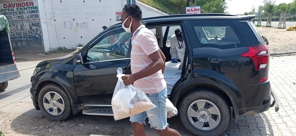 12th Distribution Drive at Faidan Village , Jagatpura, Chandigarh on 8th May 2020 Drive Photo